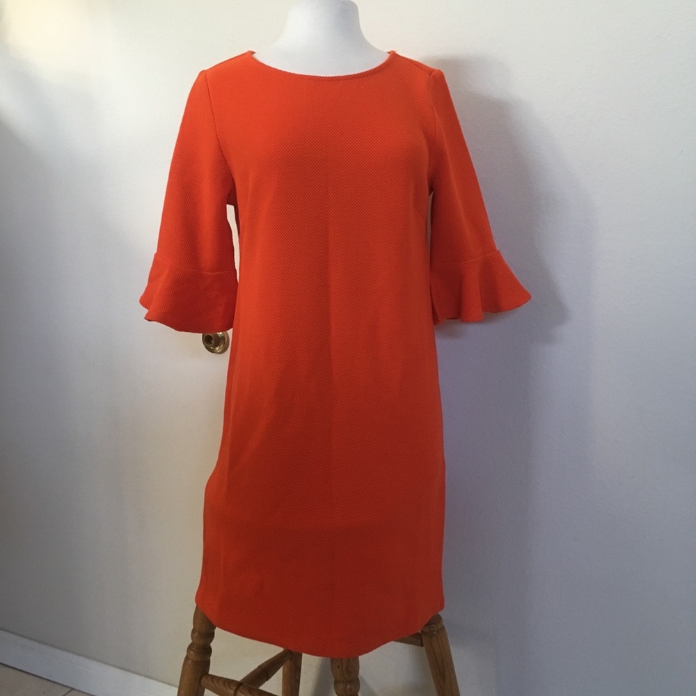 Paris Sunday orange dress
